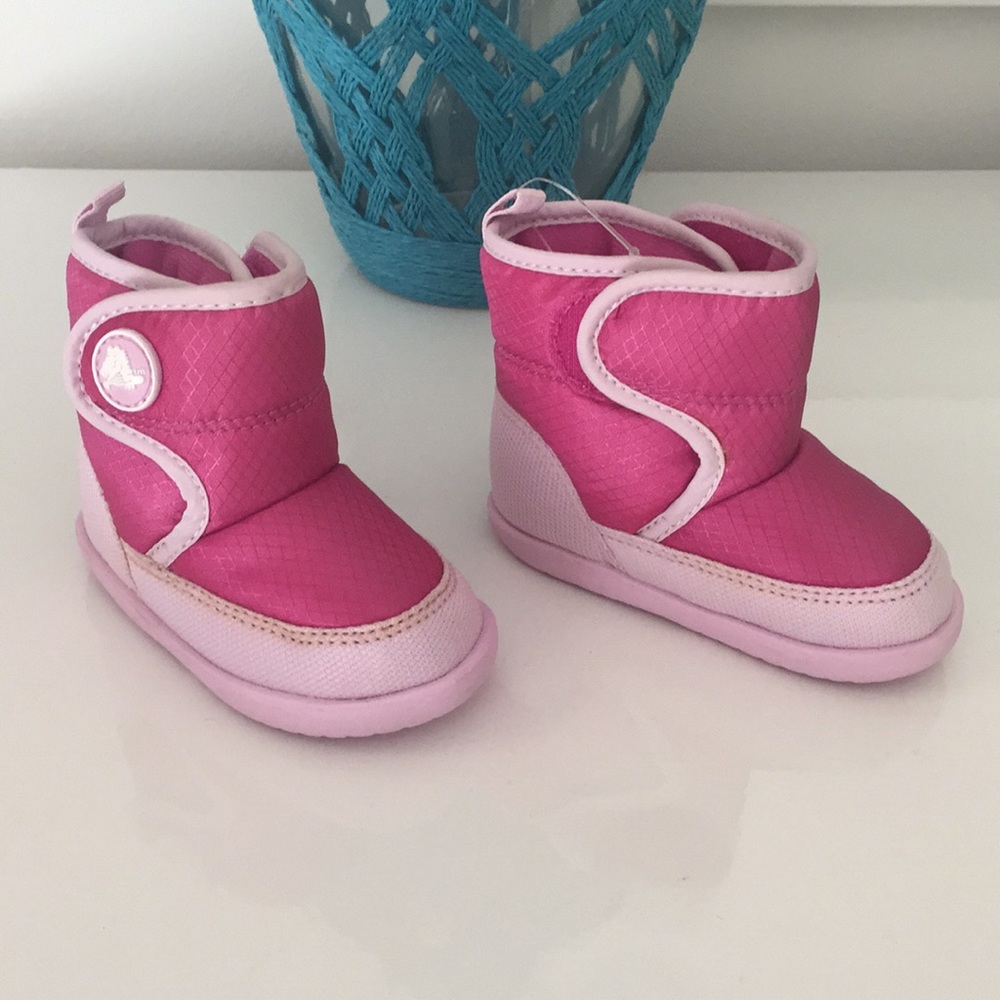 Crocs Pink Baby Infant Girls KOSMOBOOT Littles S-3